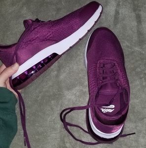 Purple sneakers
